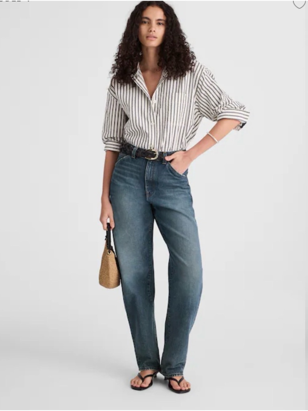 Madewell The Balloon Jean Greendale Wash. Size 32. NWT